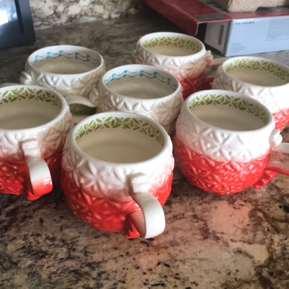 Anthropologie mugs(set of 7) reserved for @lolobai